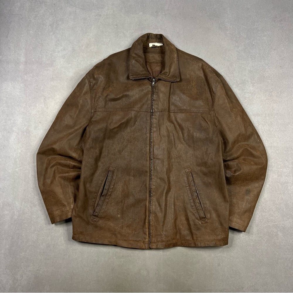 Vintage Brown Men's Leather Jacket